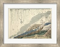 Framed Map, Mountains and Rivers