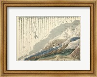 Framed Map, Mountains and Rivers