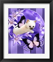 Framed Purple Lilies
