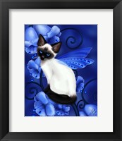 Framed Sapphire Cat
