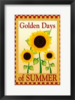 Framed Golden Days of Summer