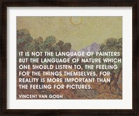 Framed Language of Painters - Van Gogh Quote