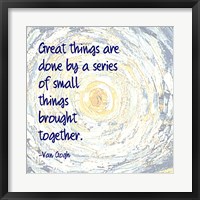 Framed Great Things -Van Gogh Quote 2