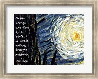 Framed Great Things - Van Gogh Quote 1