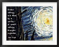 Framed Great Things - Van Gogh Quote 1