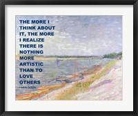 Framed Love Others -Van Gogh Quote