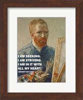 Framed Seeking -Van Gogh Quote