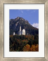 Framed Bavarian Alps and Neuschwanstein Castle
