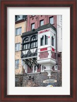 Framed Stained Glass Bay Window