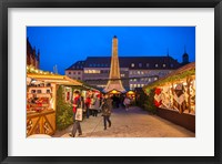 Framed Christmas Market at Twilight, Germany