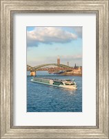 Framed Scylla Tours Riverboat on The Rhine River