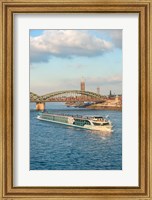 Framed Scylla Tours Riverboat on The Rhine River