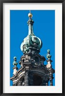 Framed Hofkirche (Church of the Court) Dresden, Germany
