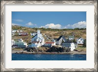 Framed Fishing Village in Labrador