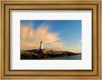 Framed Peggy's Point Lighthouse at Sunset