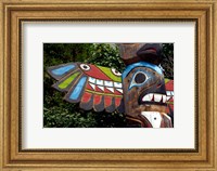 Framed Tadoussac Native American Totem Pole