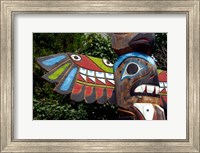 Framed Tadoussac Native American Totem Pole