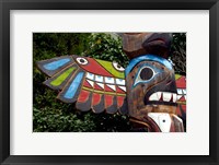 Framed Tadoussac Native American Totem Pole