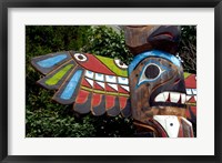 Framed Tadoussac Native American Totem Pole