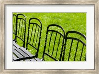 Framed Park Benches in Palace Gardens, Austria