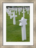 Framed France, Normandy, WWII cemetery