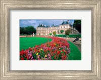 Framed Luxembourg Palace in Paris, France