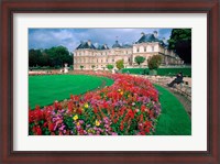 Framed Luxembourg Palace in Paris, France