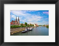 Framed Old Town Skyline, Regensburg, Germany