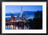 Framed Esplanade Riel Pedestrian Bridge, Winnipeg