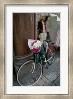 Framed Bicycle Parked in Copenhagen, Denmark