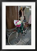 Framed Bicycle Parked in Copenhagen, Denmark
