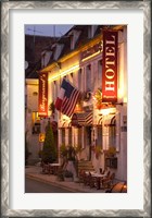 Framed Hotel Bergerand's in Village of Chablis