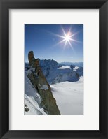 Framed Winter View of The French Alps