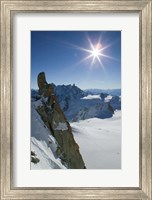 Framed Winter View of The French Alps