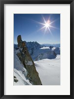 Framed Winter View of The French Alps