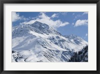 Framed French Alps in Winter