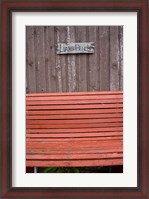 Framed Covehead Bay Liars' Bench