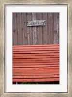 Framed Covehead Bay Liars' Bench
