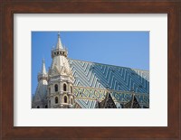 Framed St Stephen's Cathedral, Vienna, Austria