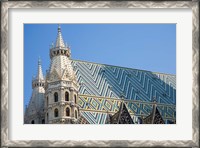 Framed St Stephen's Cathedral, Vienna, Austria