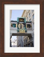 Framed Anchor Clock at Hoher Markt