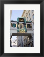 Framed Anchor Clock at Hoher Markt