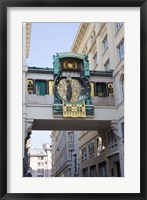 Framed Anchor Clock at Hoher Markt