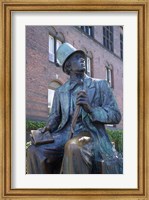 Framed Statue of Hans Christian Andersen