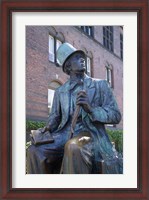 Framed Statue of Hans Christian Andersen