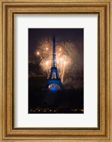 Framed Fireworks at the Eiffel Tower