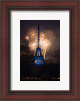 Framed Fireworks at the Eiffel Tower