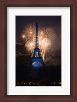 Framed Fireworks at the Eiffel Tower