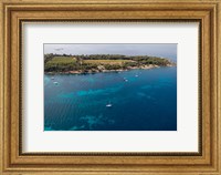 Framed Ile Saint-Honorat, Cote d'Azur, France