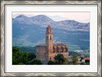 Framed Church in Village of Patrimonio, Corsica, France